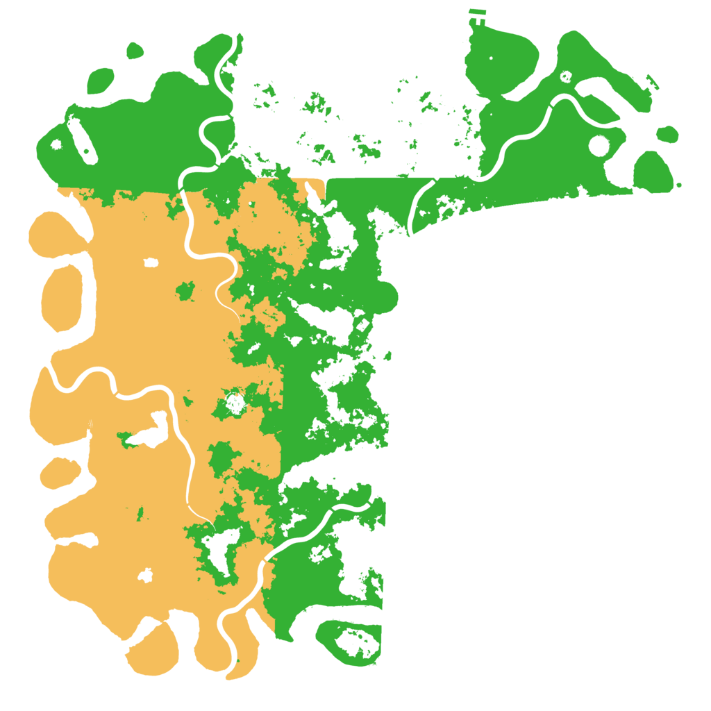 Biome Rust Map: Procedural Map, Size: 6000, Seed: 54272682