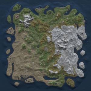 Thumbnail Rust Map: Procedural Map, Size: 5000, Seed: 26033975, 19 Monuments