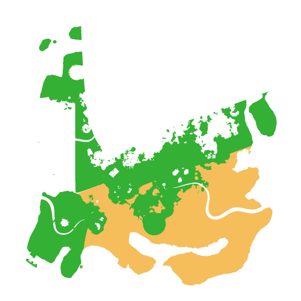 Biome Rust Map: Procedural Map, Size: 3500, Seed: 160053354
