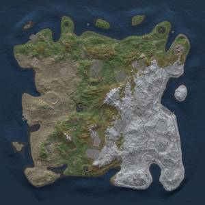 Thumbnail Rust Map: Procedural Map, Size: 4000, Seed: 932737026, 18 Monuments