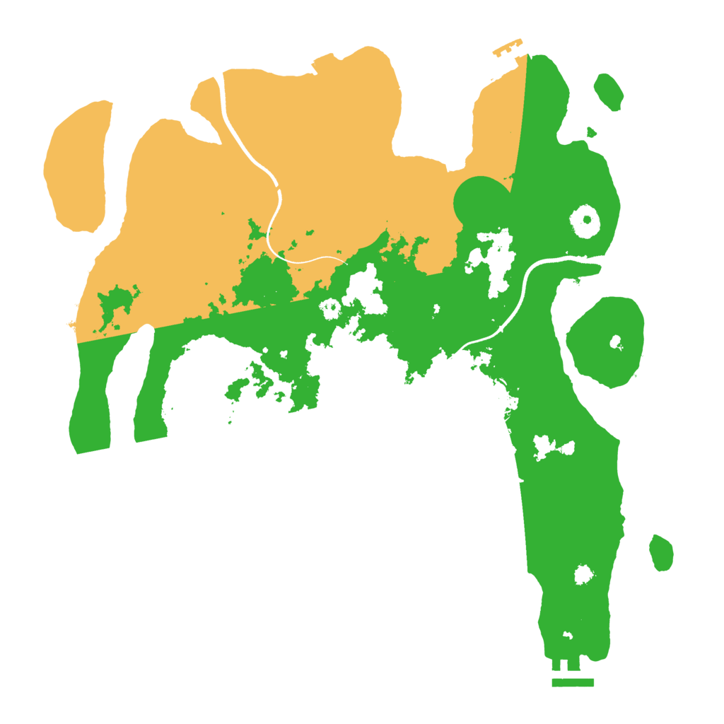 Biome Rust Map: Procedural Map, Size: 3500, Seed: 162500224