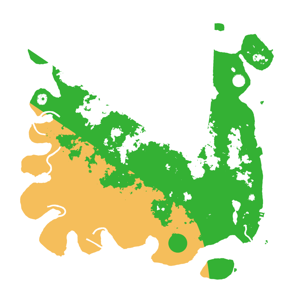 Biome Rust Map: Procedural Map, Size: 4100, Seed: 52296909