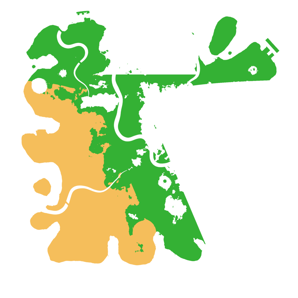 Biome Rust Map: Procedural Map, Size: 3500, Seed: 934113668