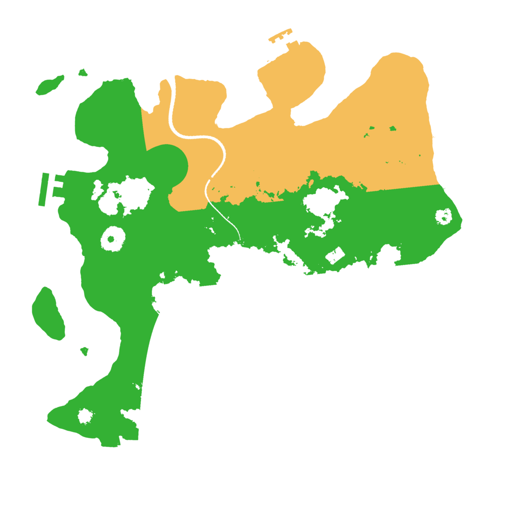 Biome Rust Map: Procedural Map, Size: 3100, Seed: 321699587
