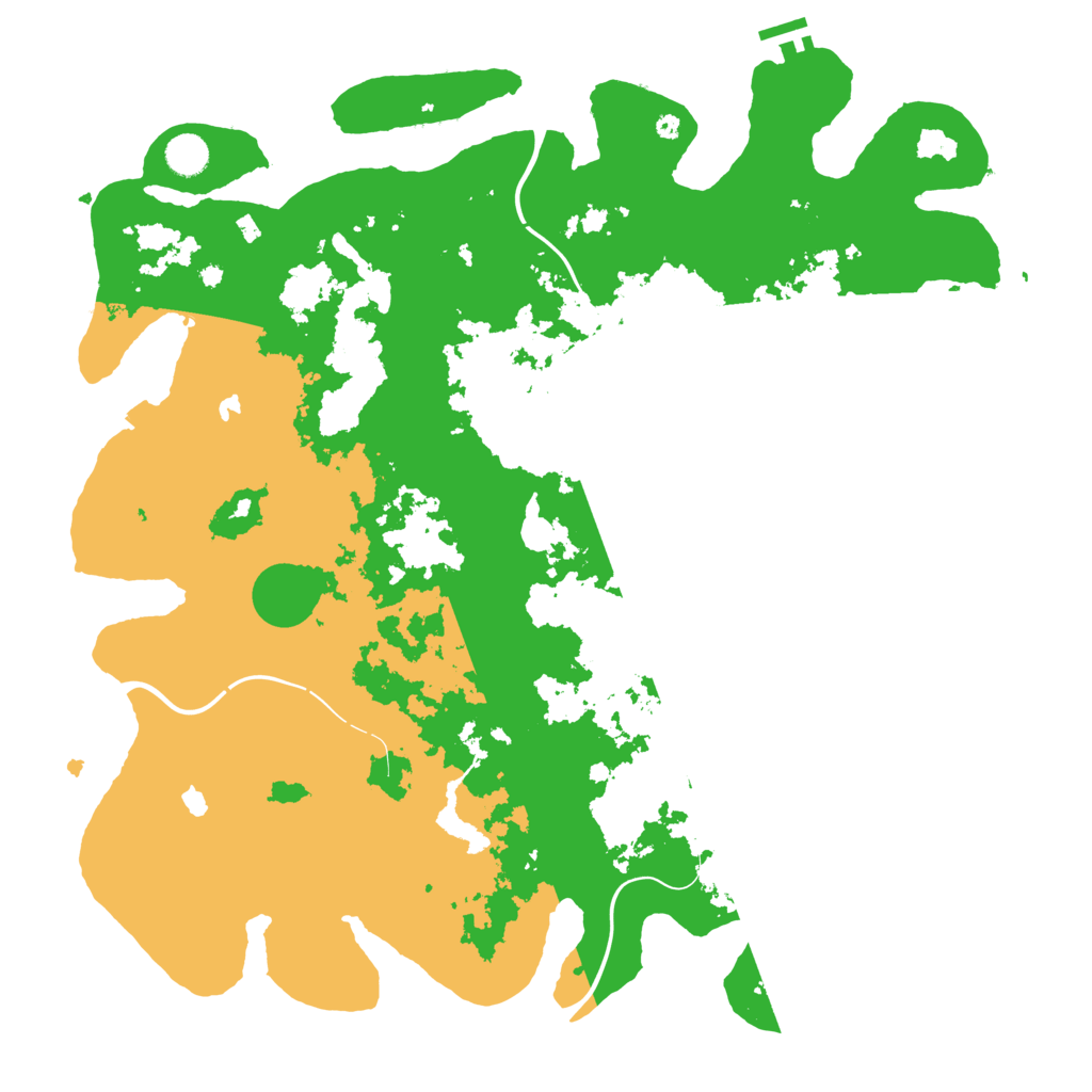 Biome Rust Map: Procedural Map, Size: 4500, Seed: 142