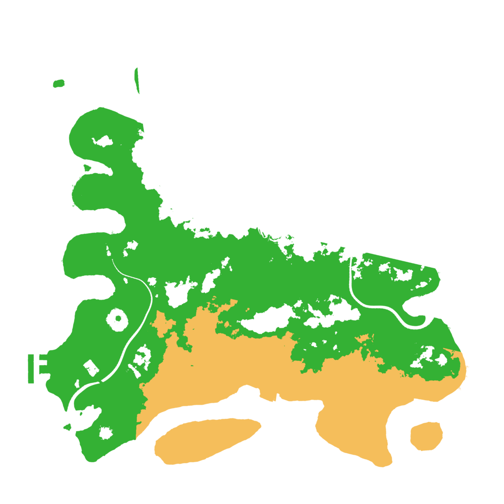 Biome Rust Map: Procedural Map, Size: 3500, Seed: 5283096