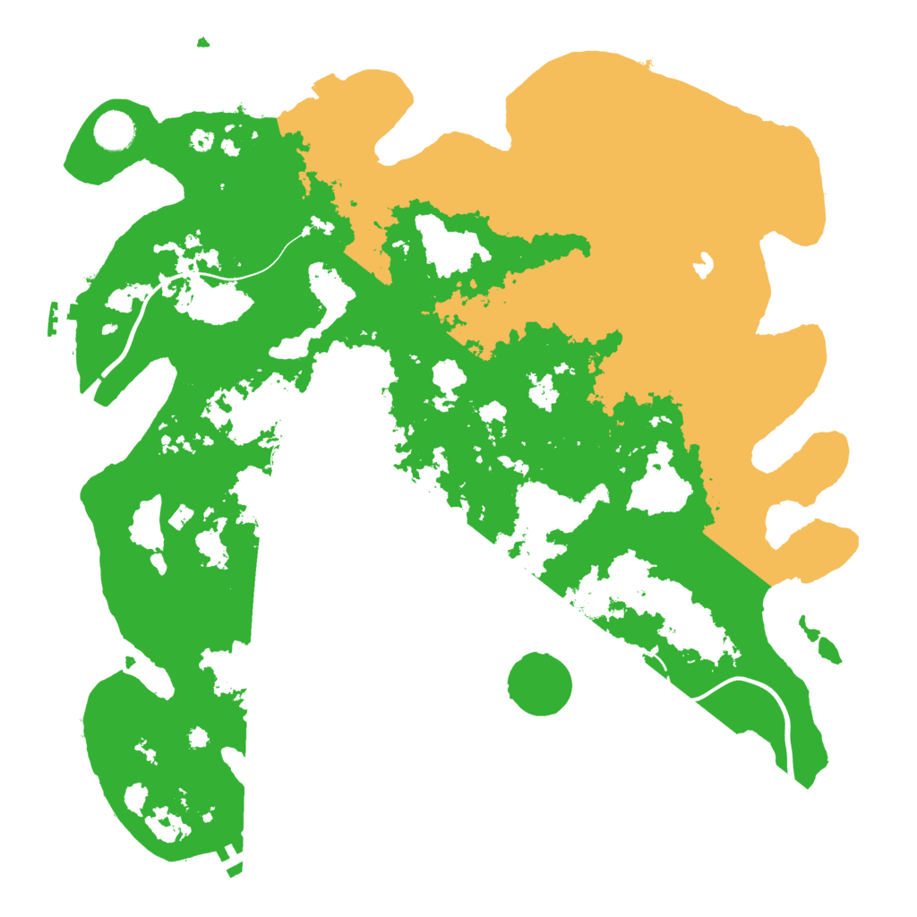 Biome Rust Map: Procedural Map, Size: 4000, Seed: 109923