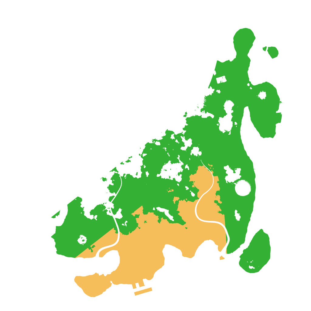 Biome Rust Map: Procedural Map, Size: 3500, Seed: 35892055