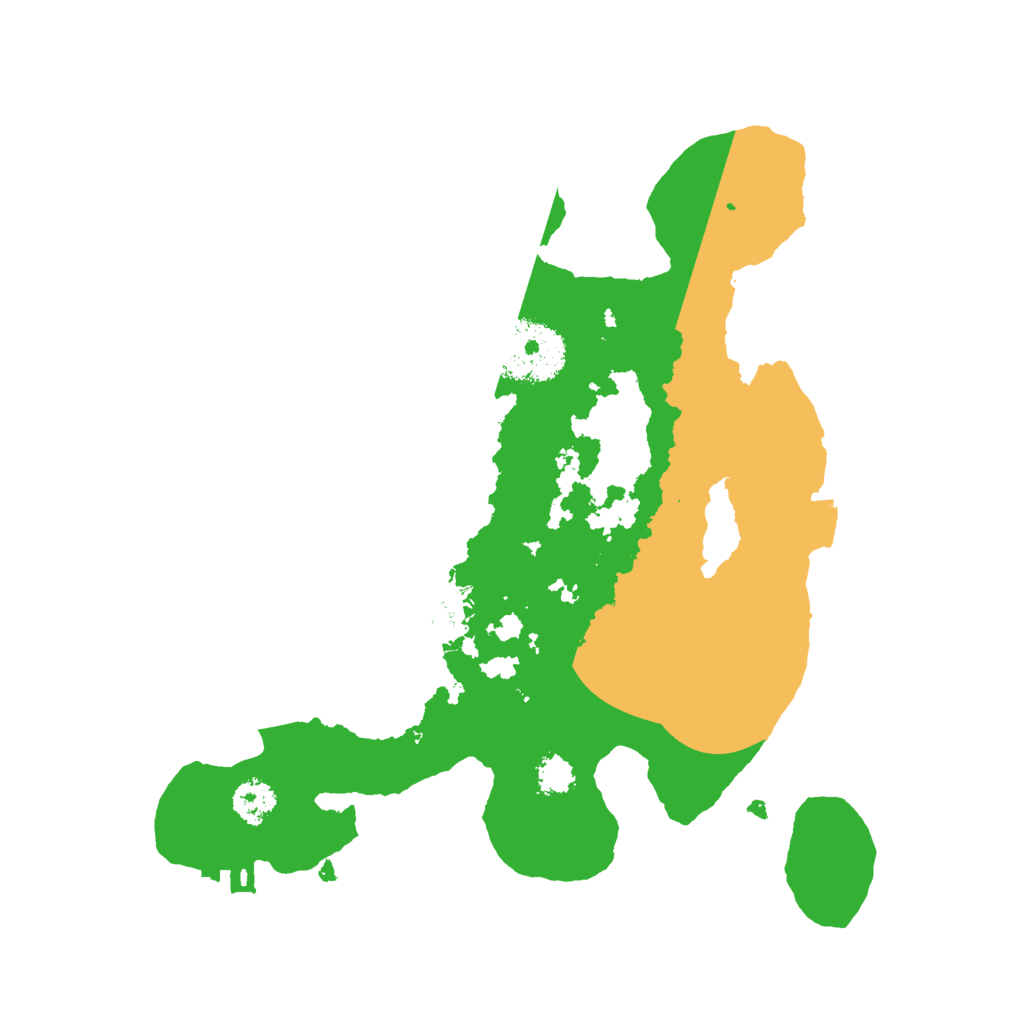Biome Rust Map: Procedural Map, Size: 2500, Seed: 1025818118