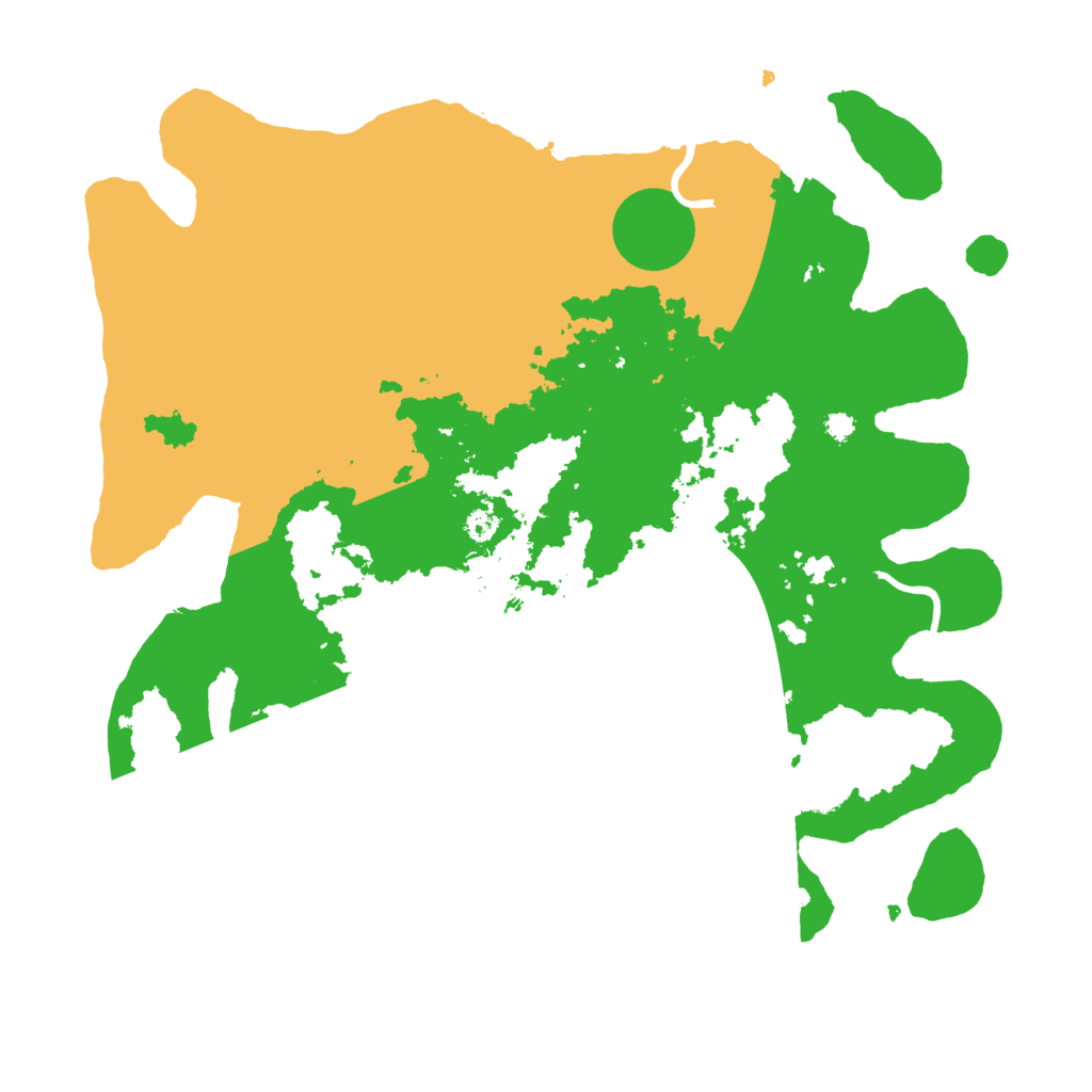 Biome Rust Map: Procedural Map, Size: 3500, Seed: 35004