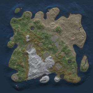 Thumbnail Rust Map: Procedural Map, Size: 3500, Seed: 196820036, 16 Monuments