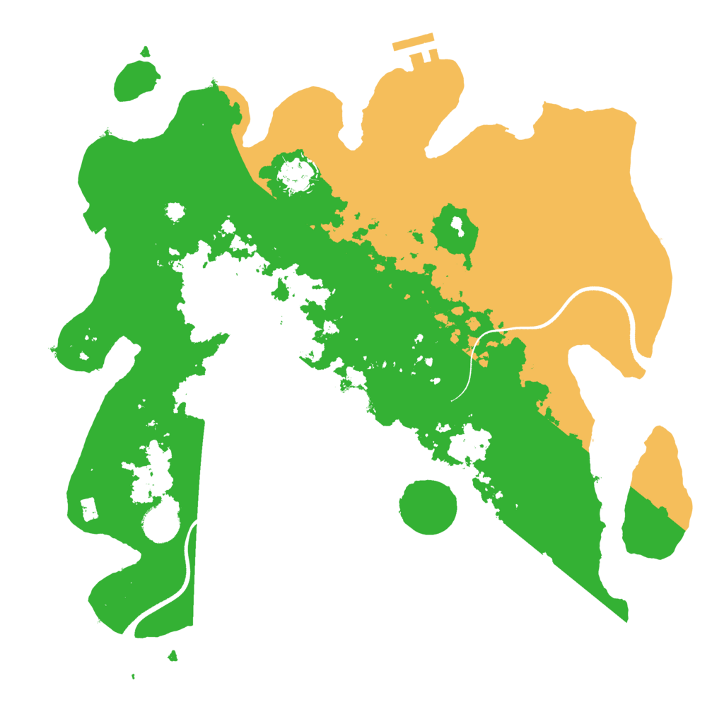 Biome Rust Map: Procedural Map, Size: 3500, Seed: 196820036