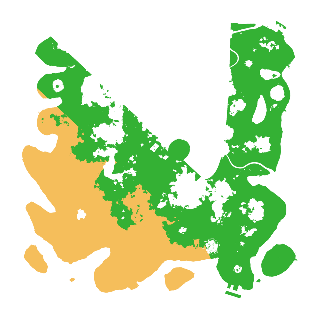 Biome Rust Map: Procedural Map, Size: 4000, Seed: 1337133732