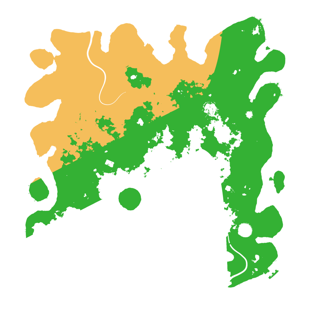 Biome Rust Map: Procedural Map, Size: 3900, Seed: 96033577
