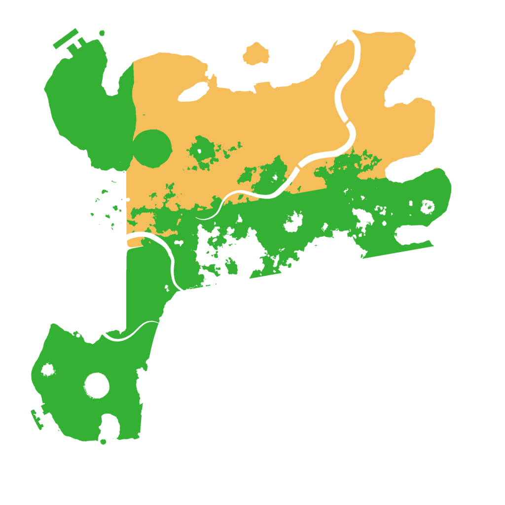 Biome Rust Map: Procedural Map, Size: 3600, Seed: 47199493