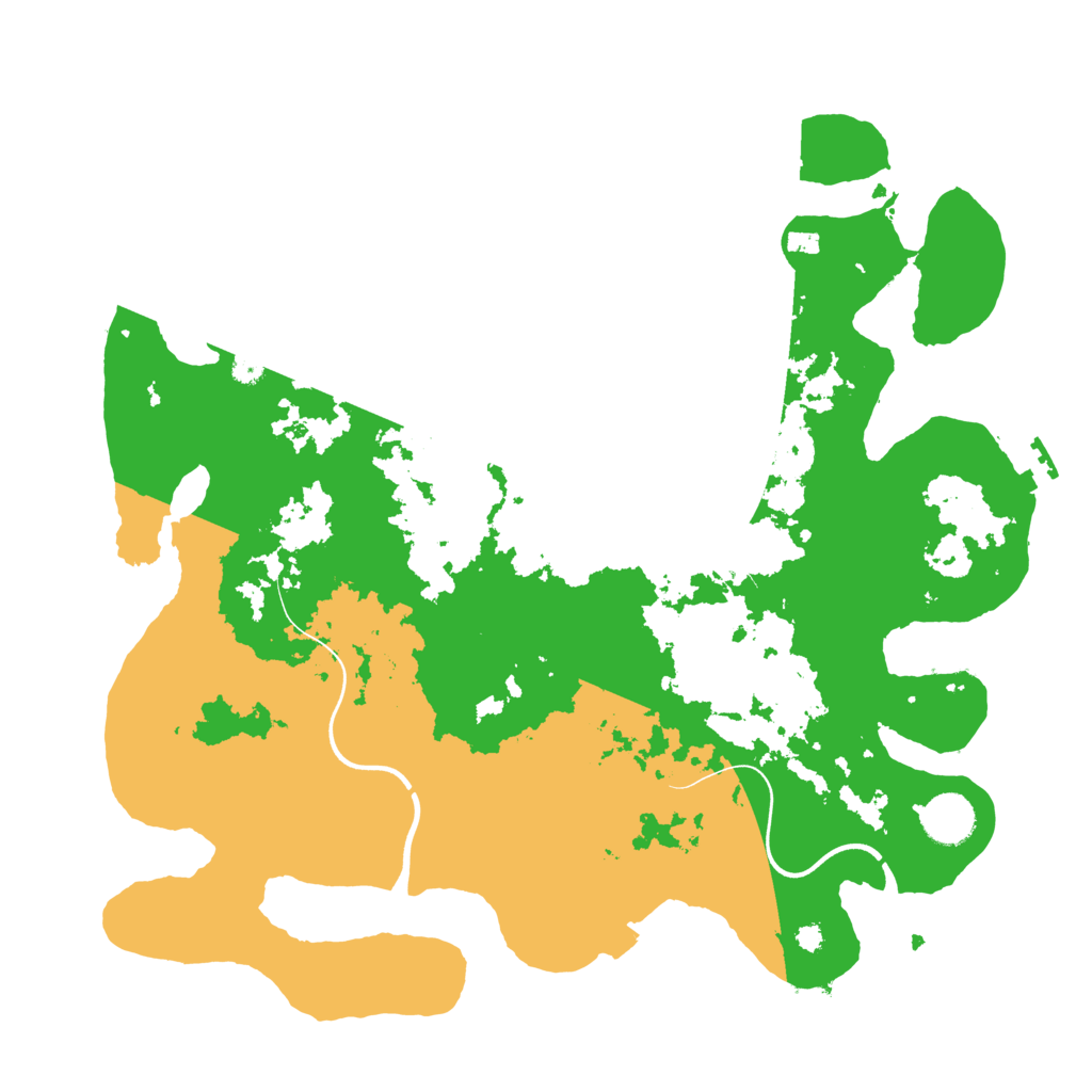 Biome Rust Map: Procedural Map, Size: 3700, Seed: 94288648