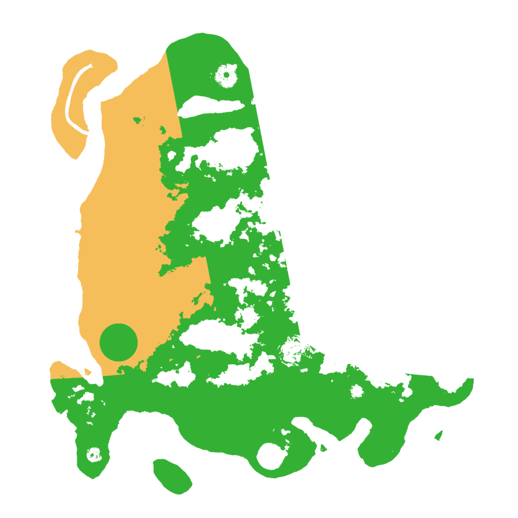 Biome Rust Map: Procedural Map, Size: 3600, Seed: 80085