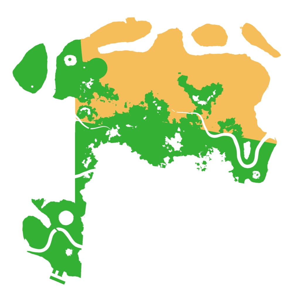 Biome Rust Map: Procedural Map, Size: 3800, Seed: 39993250