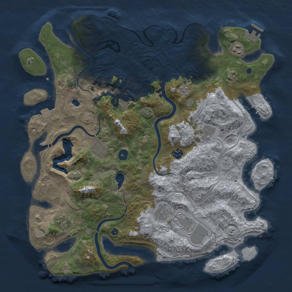 Rust Map: Procedural Map, Size: 4250, Seed: 66433868, 15 Monuments