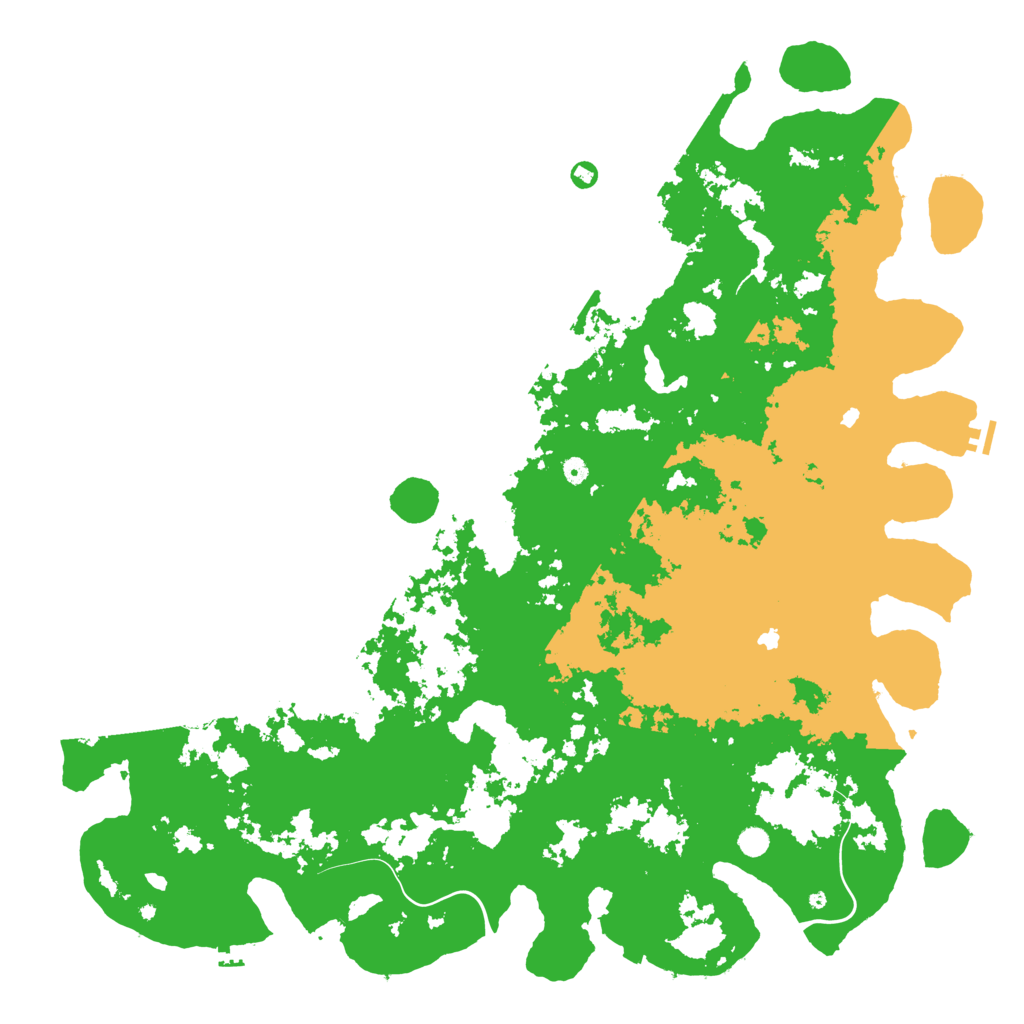 Biome Rust Map: Procedural Map, Size: 6000, Seed: 1143095312