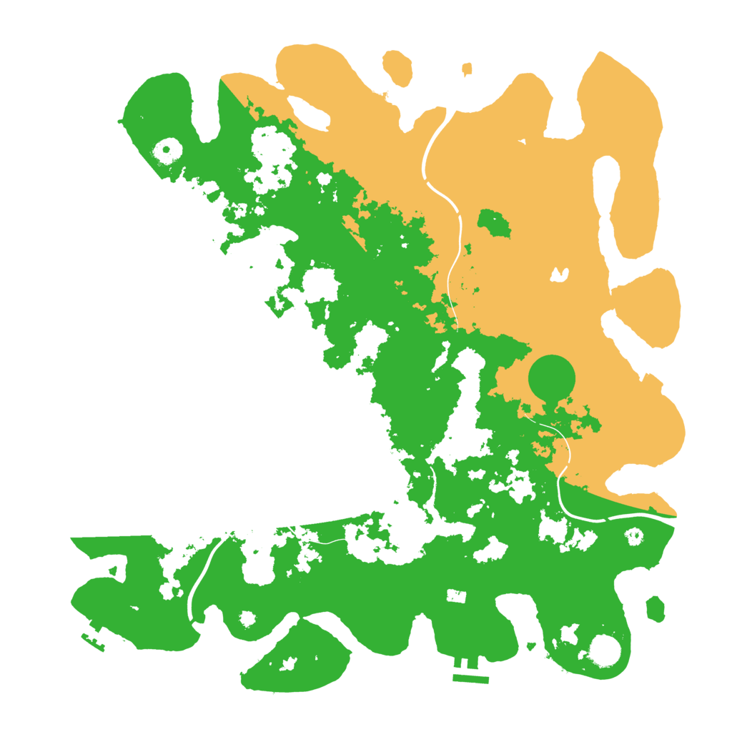 Biome Rust Map: Procedural Map, Size: 4100, Seed: 80561256