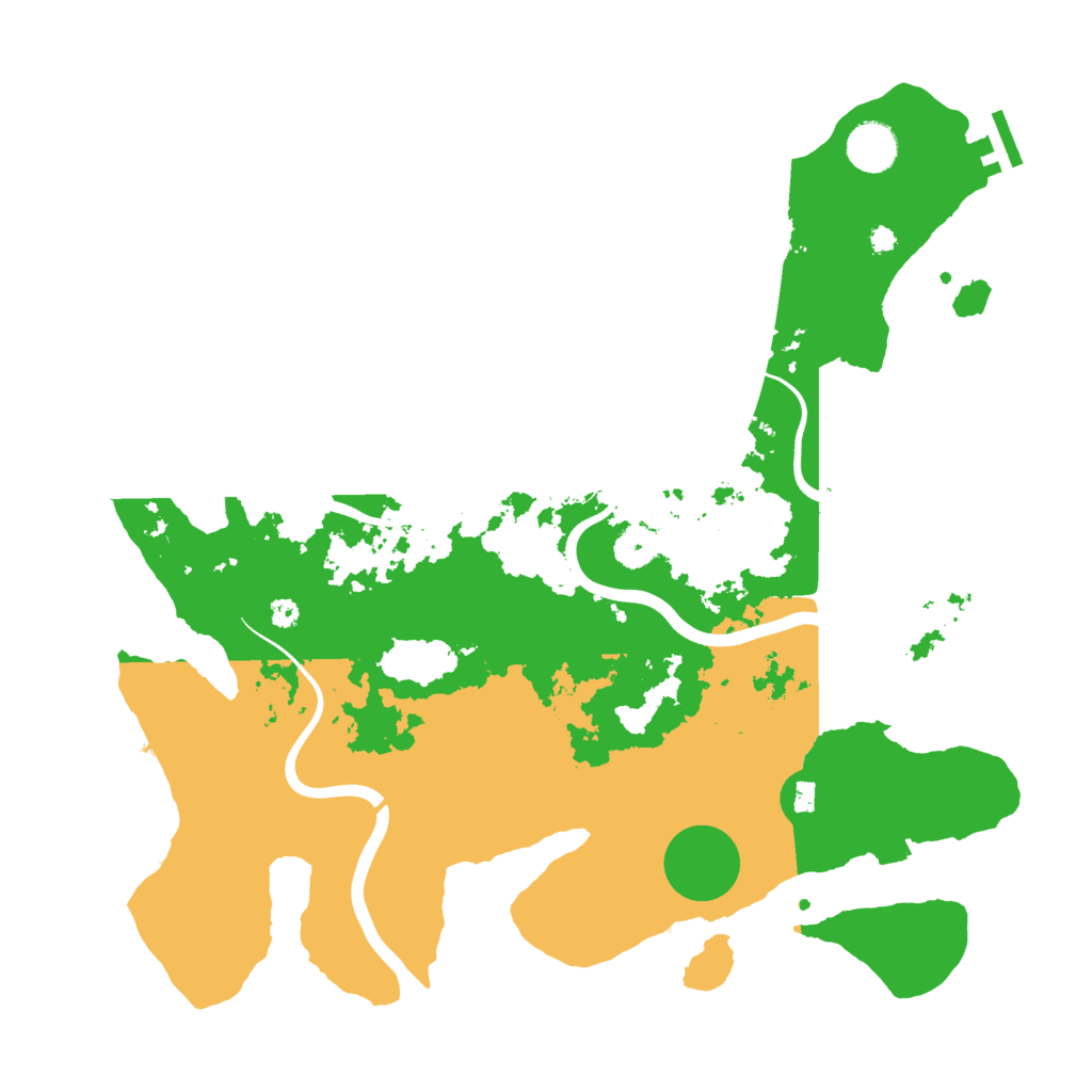 Biome Rust Map: Procedural Map, Size: 3800, Seed: 48491078