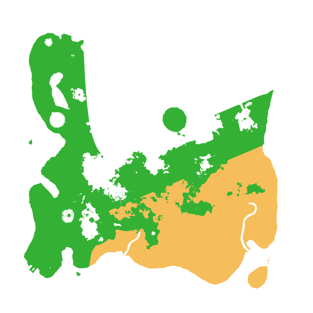 Biome Rust Map: Procedural Map, Size: 3600, Seed: 86652095
