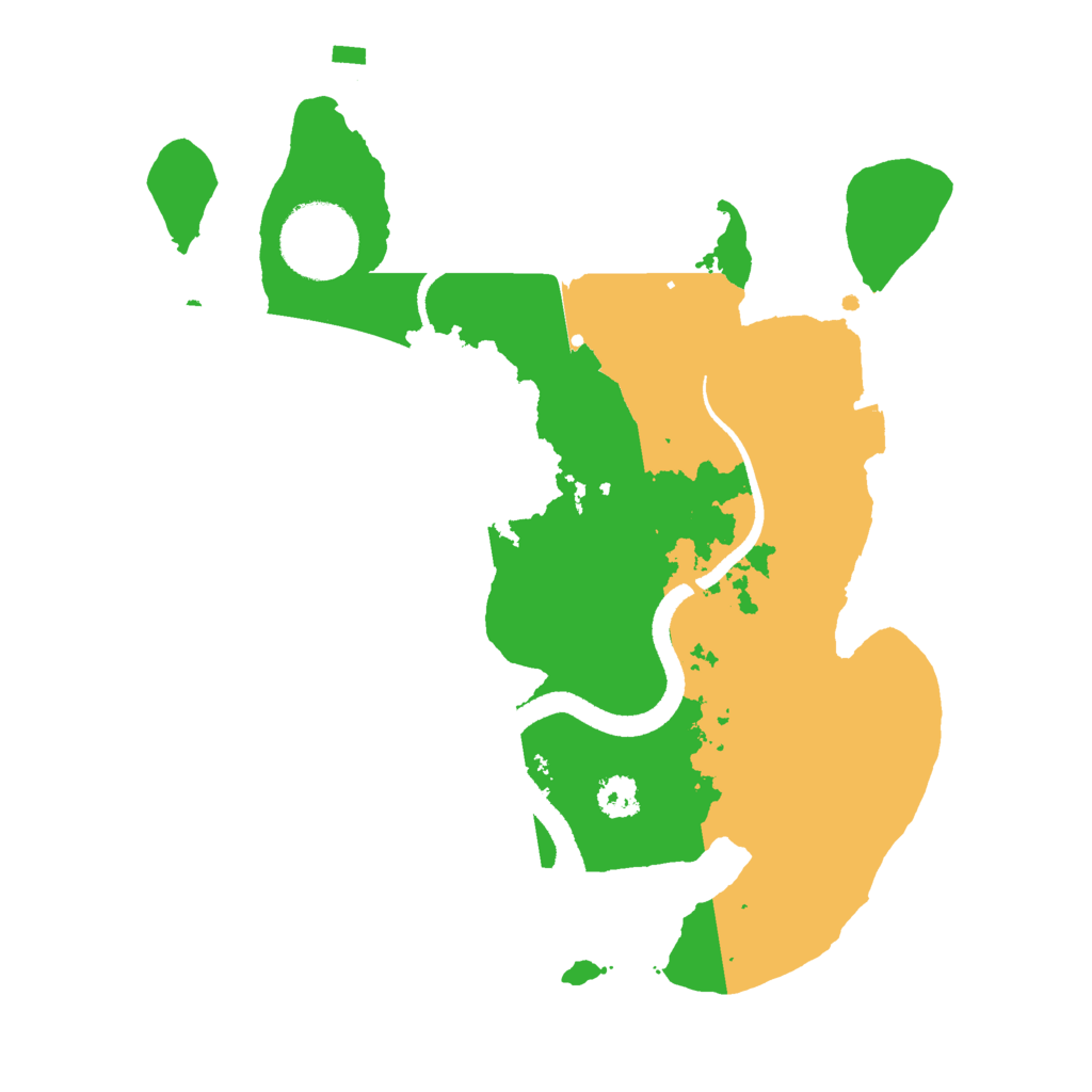 Biome Rust Map: Procedural Map, Size: 2600, Seed: 855