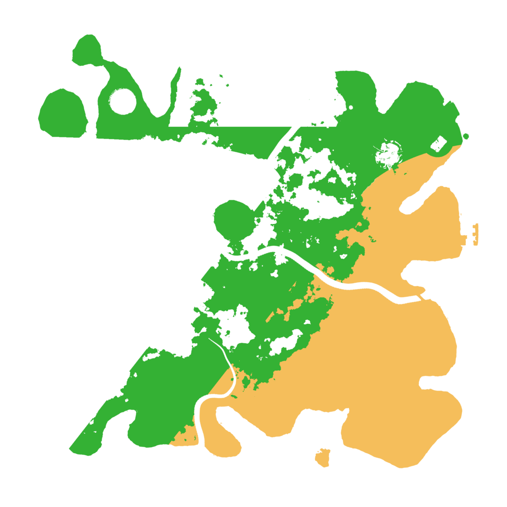 Biome Rust Map: Procedural Map, Size: 3500, Seed: 35005