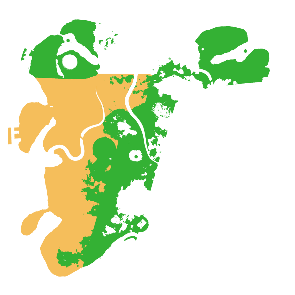 Biome Rust Map: Procedural Map, Size: 3550, Seed: 57733544
