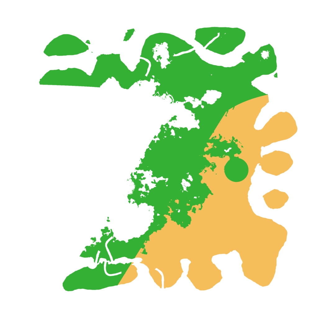 Biome Rust Map: Procedural Map, Size: 3500, Seed: 35010