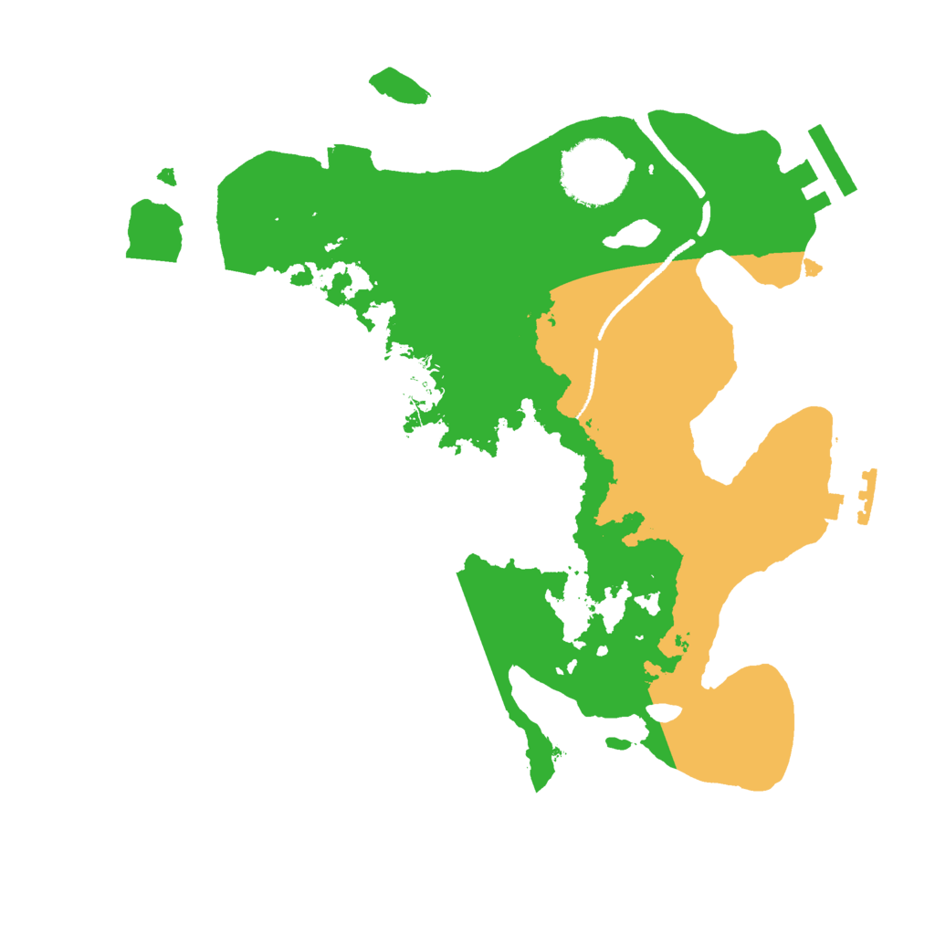 Biome Rust Map: Procedural Map, Size: 2500, Seed: 21344264