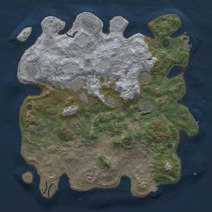 Thumbnail Rust Map: Procedural Map, Size: 4100, Seed: 64244, 18 Monuments