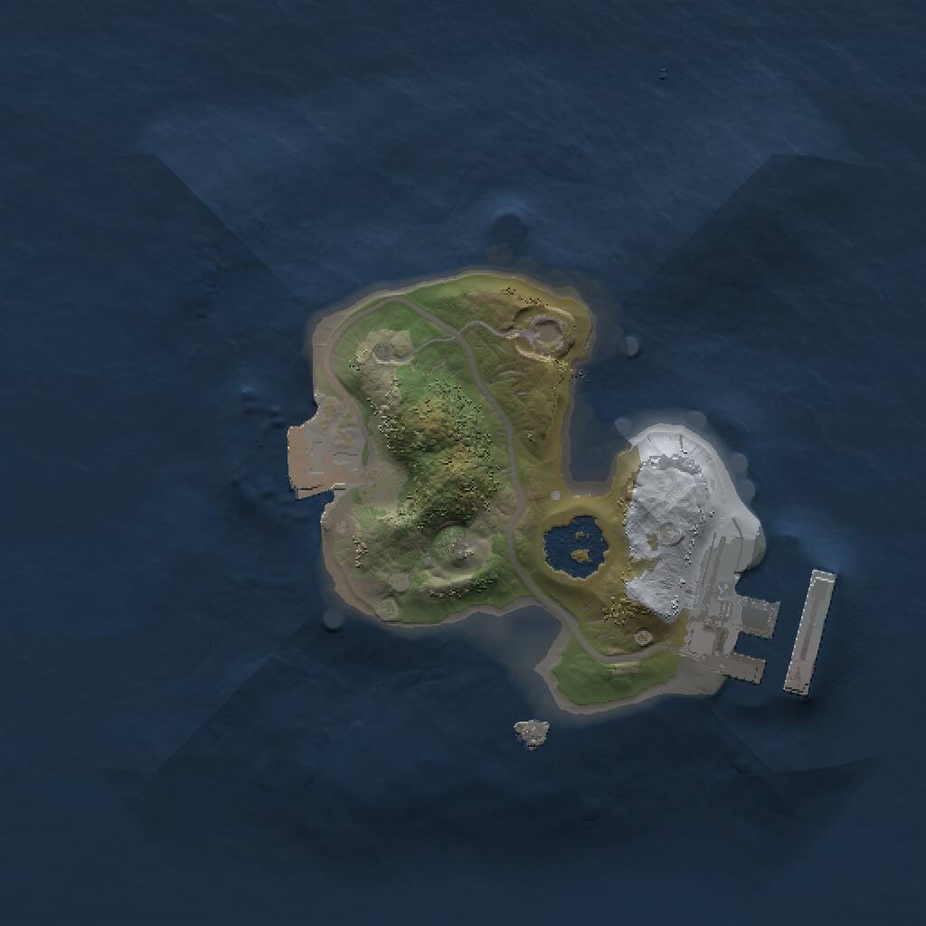 Rust Map: Procedural Map, Size: 1500, Seed: 20646, 2 Monuments