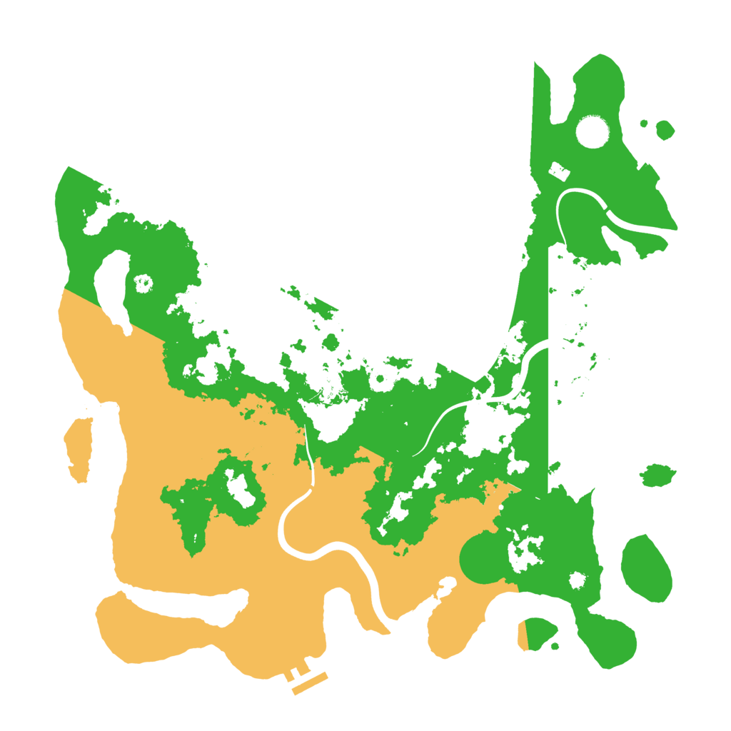Biome Rust Map: Procedural Map, Size: 3900, Seed: 38291279