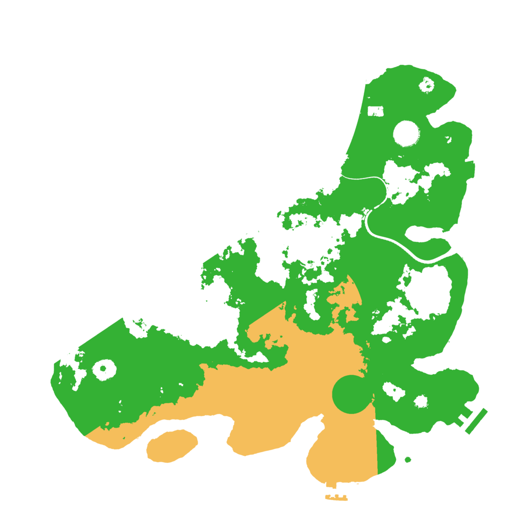 Biome Rust Map: Procedural Map, Size: 3500, Seed: 1709661887