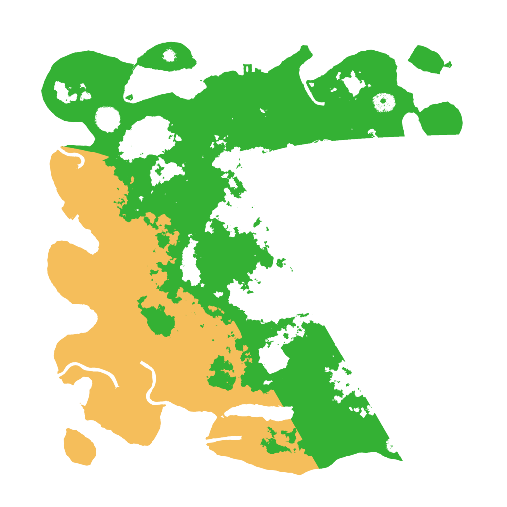 Biome Rust Map: Procedural Map, Size: 3650, Seed: 52409575