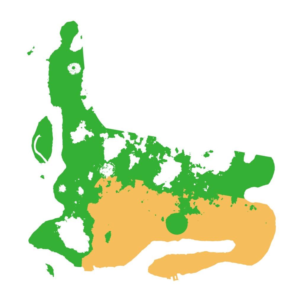 Biome Rust Map: Procedural Map, Size: 3700, Seed: 41402579