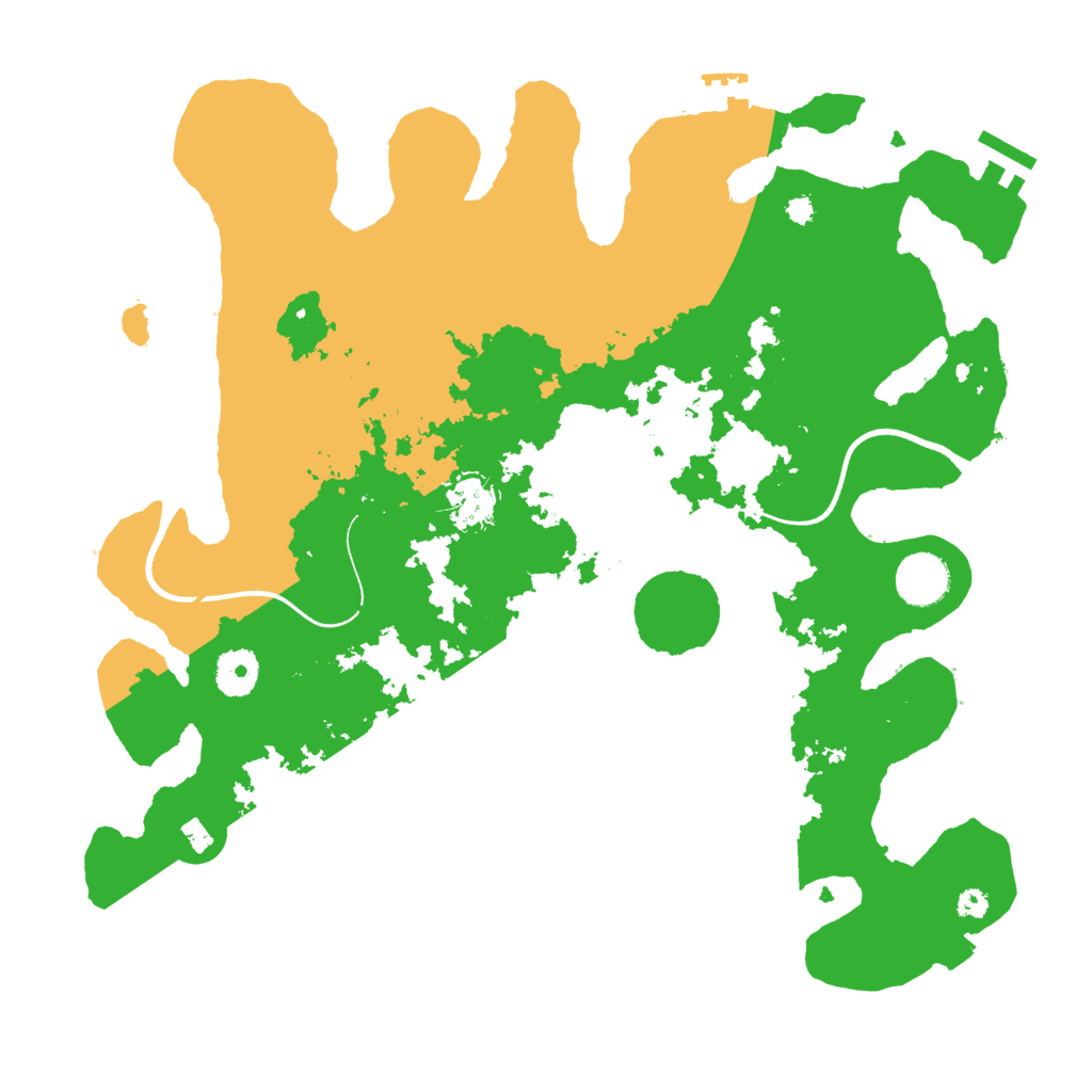 Biome Rust Map: Procedural Map, Size: 3600, Seed: 93521550