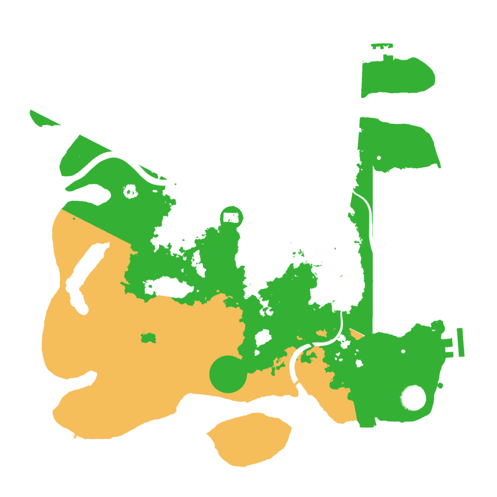 Biome Rust Map: Procedural Map, Size: 3500, Seed: 503817066