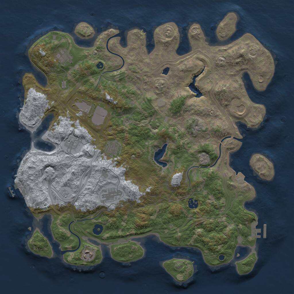 Rust Map: Procedural Map, Size: 4250, Seed: 1751404311, 15 Monuments