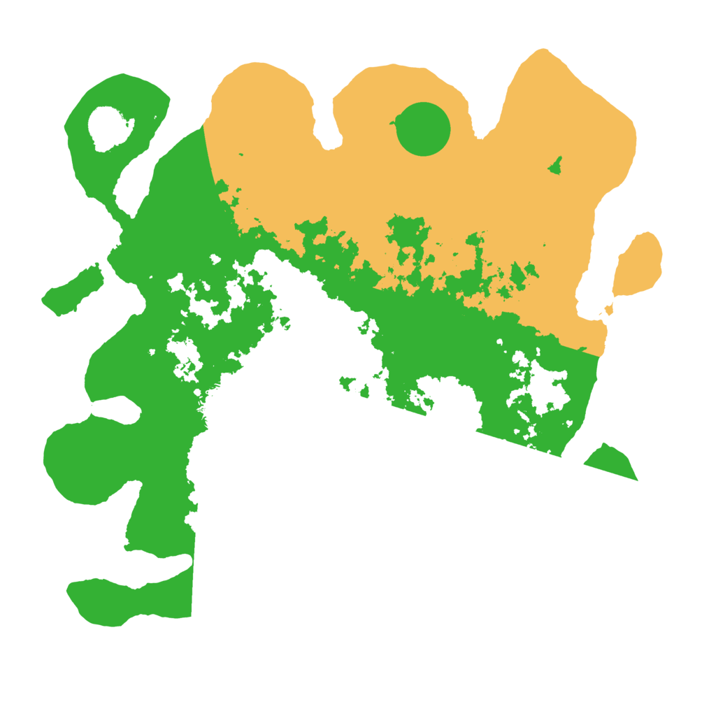 Biome Rust Map: Barren, Size: 3500, Seed: 1254618434