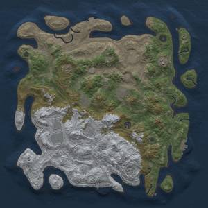 Thumbnail Rust Map: Procedural Map, Size: 4250, Seed: 1223522223, 17 Monuments