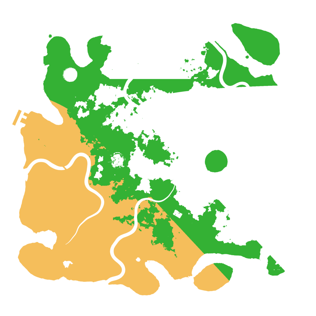 Biome Rust Map: Procedural Map, Size: 3950, Seed: 29243977