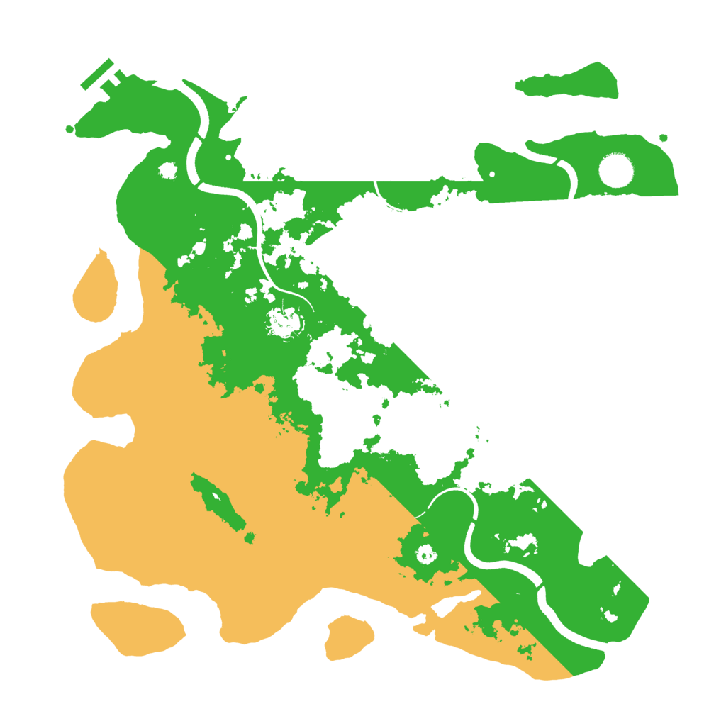 Biome Rust Map: Procedural Map, Size: 3700, Seed: 825210091