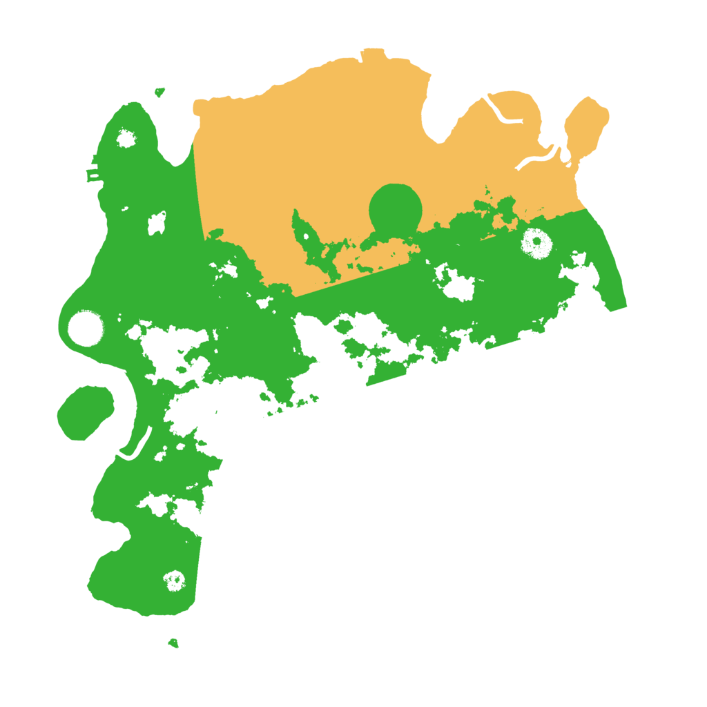 Biome Rust Map: Procedural Map, Size: 3500, Seed: 25771642