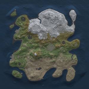 Thumbnail Rust Map: Procedural Map, Size: 3000, Seed: 200379996, 12 Monuments