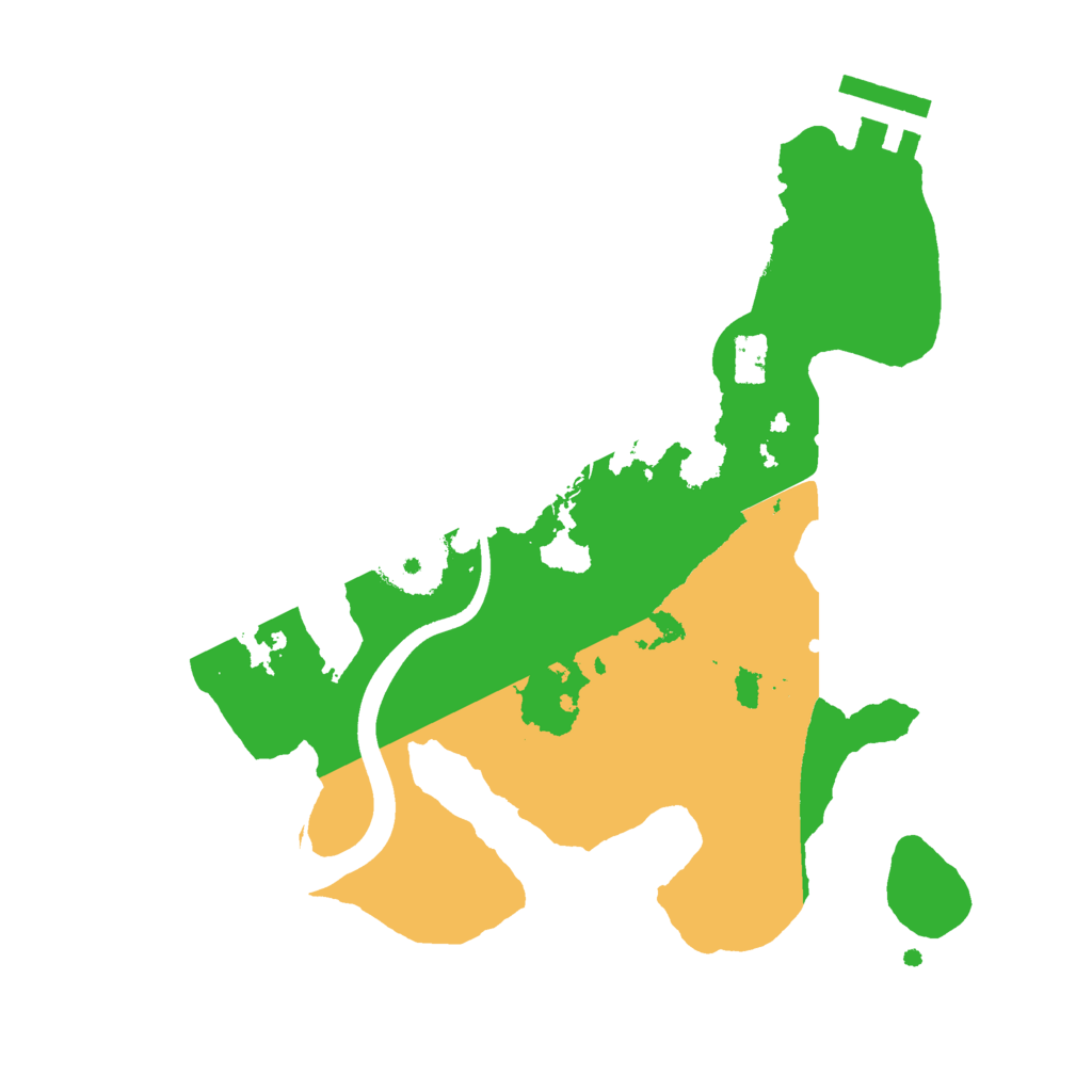 Biome Rust Map: Procedural Map, Size: 2400, Seed: 2146956646