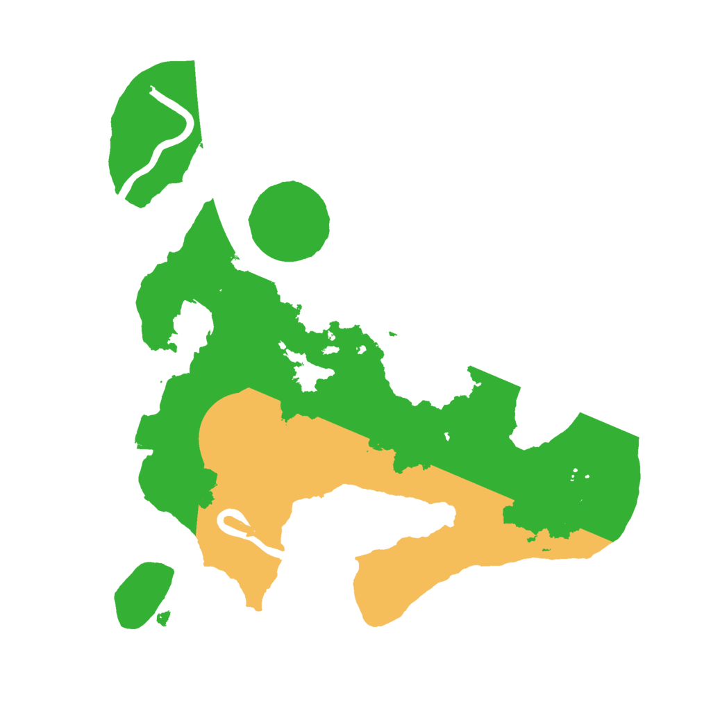 Biome Rust Map: Procedural Map, Size: 2400, Seed: 1256182995