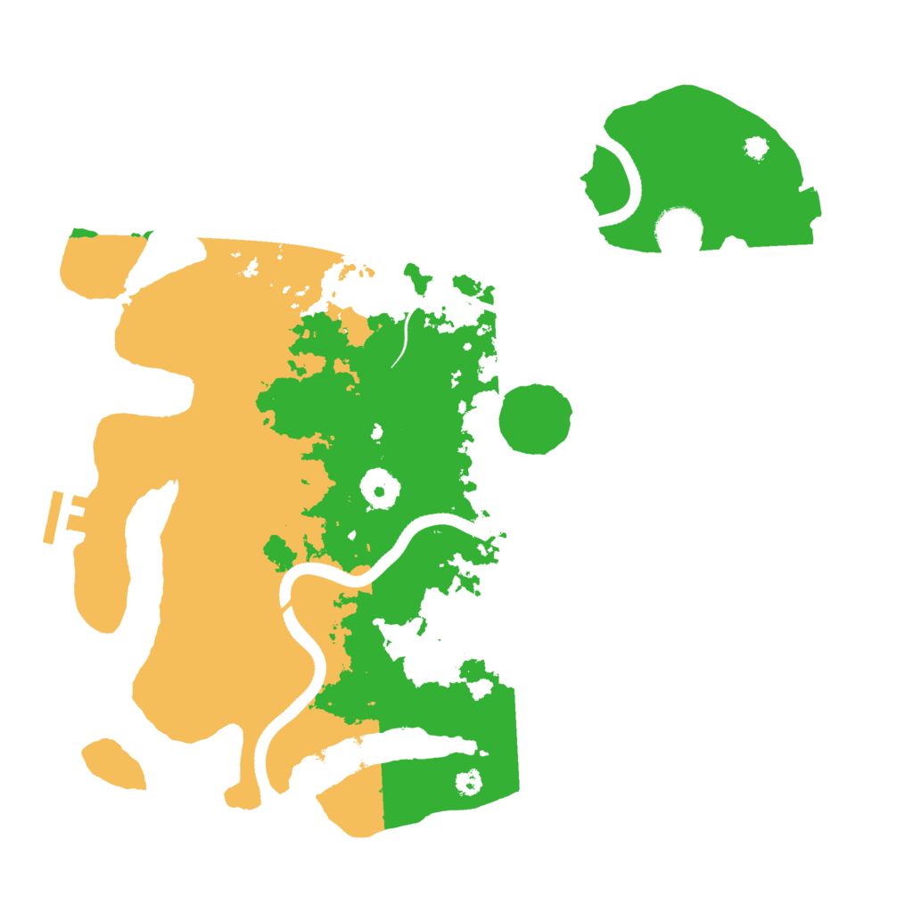 Biome Rust Map: Procedural Map, Size: 3500, Seed: 1206799926